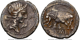 Q. Caecilius Metellus Pius (ca. 81 BC). AR denarius (17mm, 3.38 gm, 6h). NGC Choice VF 5/5 - 2/5, smoothing, edge marks, edge chips. Northern Italy. H...
