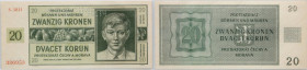 Czech Republic, 20 Korun 24.01.1944, series 10H, SPECIMEN