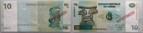 Kongo, 10 franków 1997, SPECIMEN, H0000000A