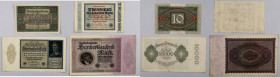 Niemcy, zestaw ciekawych banknotów, (4 sztuki)