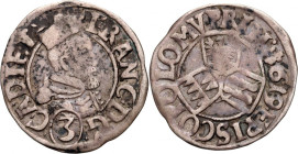 Austria, Archbishopric of Olomouc, Franz Dietrichstein, 3 Kreuzer 1619