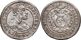 Austria, Charles VI, 3 Kreuzer 1713, Prague