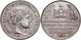 Austria, Ferdinand I, coronation jeton 1836, Prague