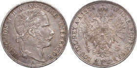 Austria, Franz Joseph I, 2 Florins 1870 A, Vienna