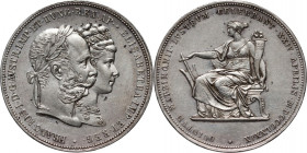 Austria, Franz Joseph I, 2 Gulden 1879, Silver Wedding Jubilee, Vienna