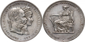 Austria, Franz Joseph I, 2 Gulden 1879, Silver Wedding Jubilee, Vienna