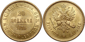 Finland, Alexander II, 20 Markkaa 1878 S, Helsinki R1