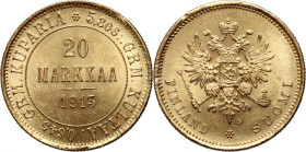 Finland, Nicholas II, 20 Mark 1913 S, Helsinki