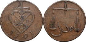 India, Bombay, 1 1/2 pice 1791, Handsworth