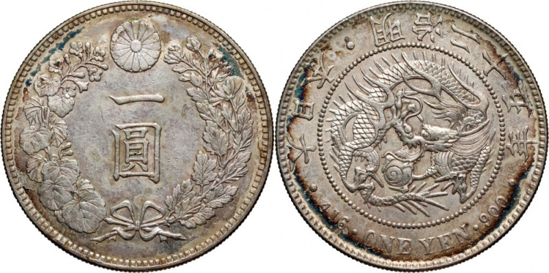 Japan, Yen 25 (1892) Weight 26,77 g. Waga 26,77 g.&nbsp; Reference: KM #YA25.3
...