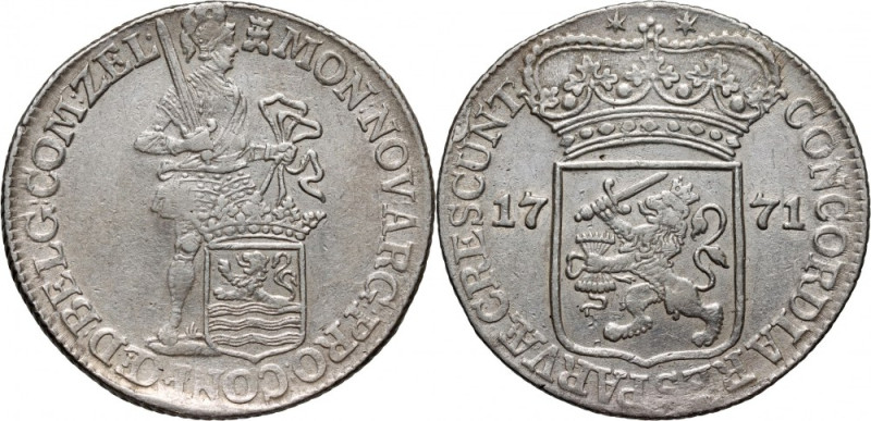 Netherlands, Zeeland, Silver Ducat 1771, Middelburg Silver 27,70 g.&nbsp; Srebro...