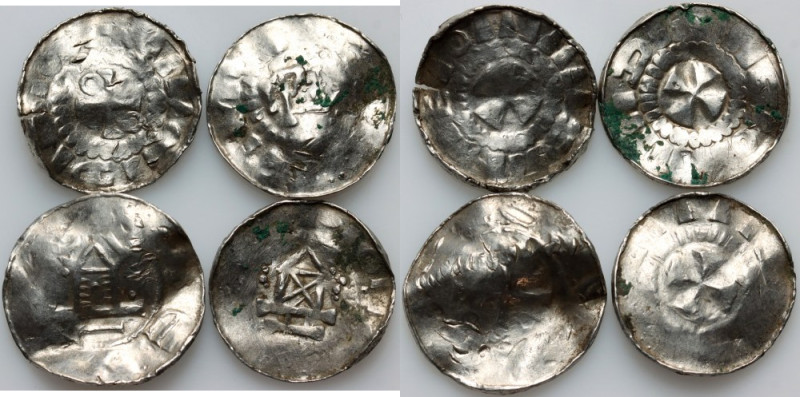 Germany, Saxony, set of Denar, Magdeburg, (4 pieces) Weight total 4,86 g. Waga (...