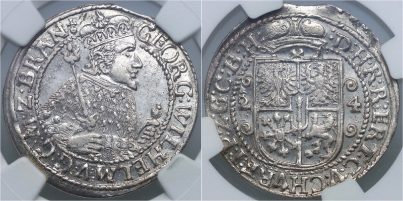 Germany, Brandenburgia-Prussia, Georg Wilhelm, 18 Groschen 1624, Königsberg Beau...