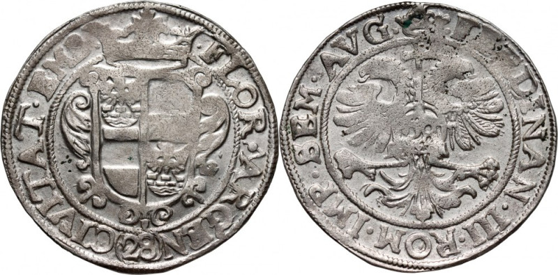 Germany, Emden, 28 Stuber Silver ND (1637-1657), with title of Ferdinand III Sil...