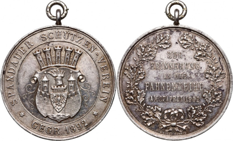 Germany, Spandau Shooting Brotherhood, medal from 1902, to commemorate the conse...