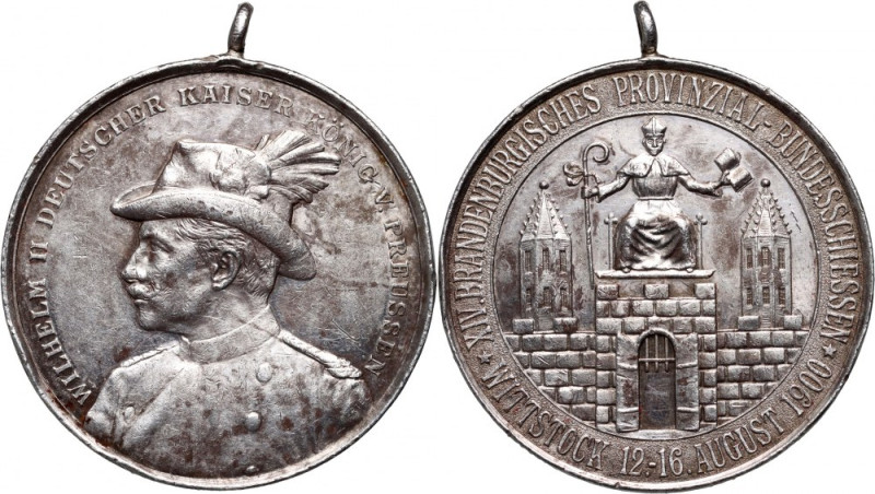 Germany, medal from 1900, 14th Brandenburg Provincial Shooting Competition, Witt...