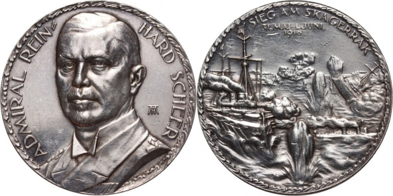 Germany, 1916 medal, Admiral Reinhard Scheer and the Battle of Skagerrak Silver,...