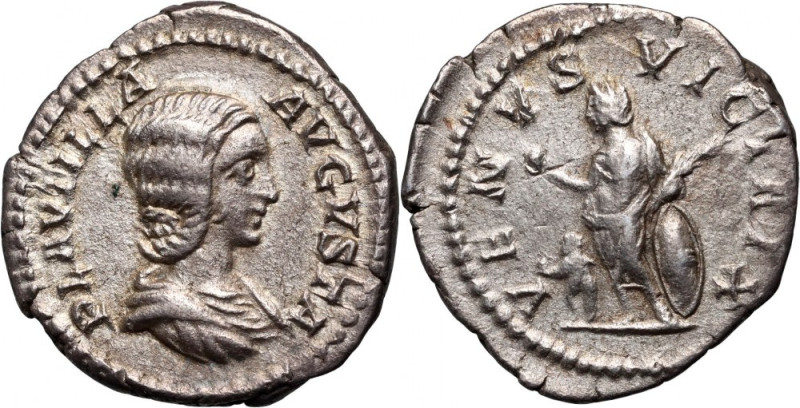 Roman Empire, Plautilla 202-205, Denarius, Rome Weight 2,83 g, 19 mm.&nbsp;A sca...