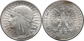 II RP, 10 złotych 1932, Warszawa, Głowa Kobiety