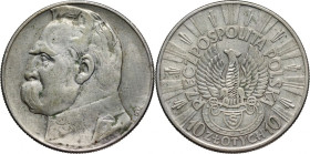 II RP, 10 złotych 1934 S, Warszawa, Józef Piłsudski, Orzeł Strzelecki