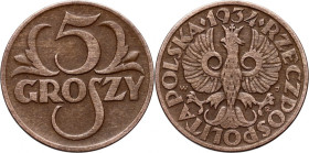 II RP, 5 groszy 1934, najrzadszy rocznik