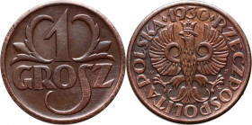 II RP, 1 grosz 1930, najrzadszy rocznik