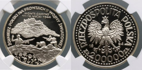 III RP, 200000 złotych 1994, Żołnierz polski na frontach II wojny światowej - Monte Cassino