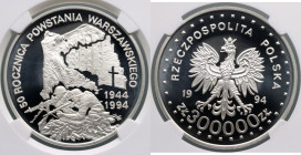 III RP, 300000 złotych 1994, 50. rocznica powstania warszawskiego