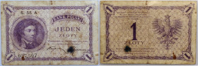 II RP, 1 złoty 28.02.1919, S. 55 A