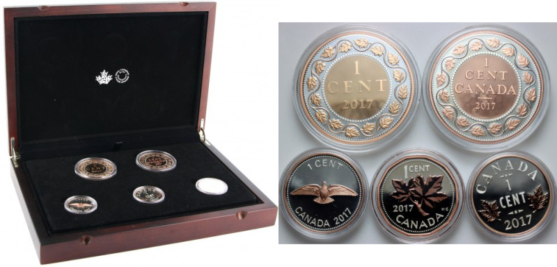 Canada, Silver Coin Set 2017, Elizabeth II, George V, Edward VII, (5 pieces) Sil...