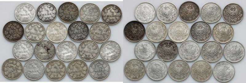 Germany, set of coins 1/2 Mark, (20 pieces)
