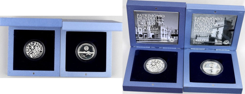Portugal, 2.50 Euro collectors coin set 2009, UNESCO World Heritage, (2 pieces) ...