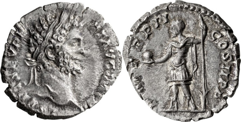 Septimius Severus. Denarius; Septimius Severus; 193-211 AD, Rome, 194 AD, Denari...