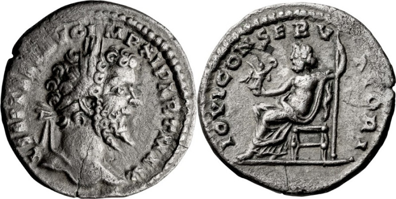 Septimius Severus. Denarius; Septimius Severus; 193-211 AD, New-style Eastern Mi...