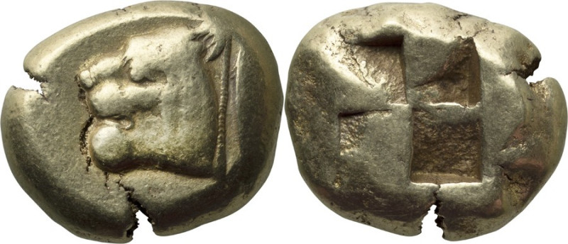 Mysia, Cyzicus. Stater; Mysia, Cyzicus; ca. 550-450 BC, EL Stater, 16.15g. Obv: ...