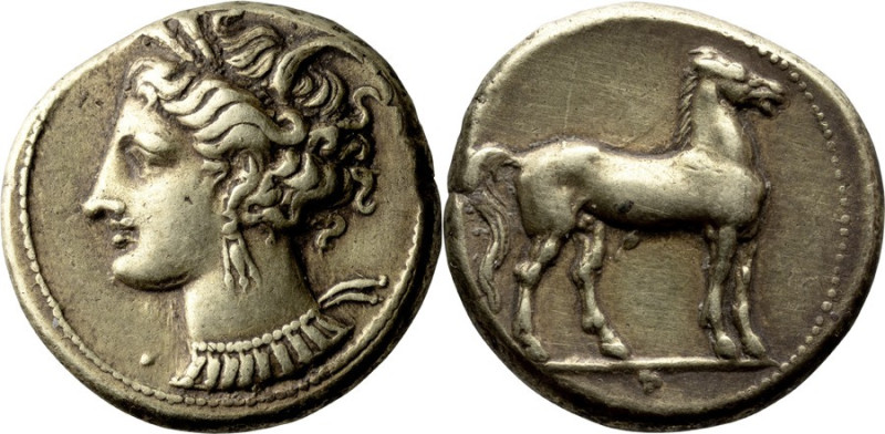 Zeugitania, Carthage. Stater; Zeugitania, Carthage; ca. 310-270 BC, EL Stater, 7...