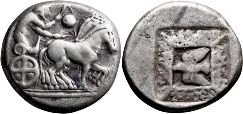 Chalcidian District, Olynthus. Tetradrachm; Chalcidian District, Olynthus; 479-4...