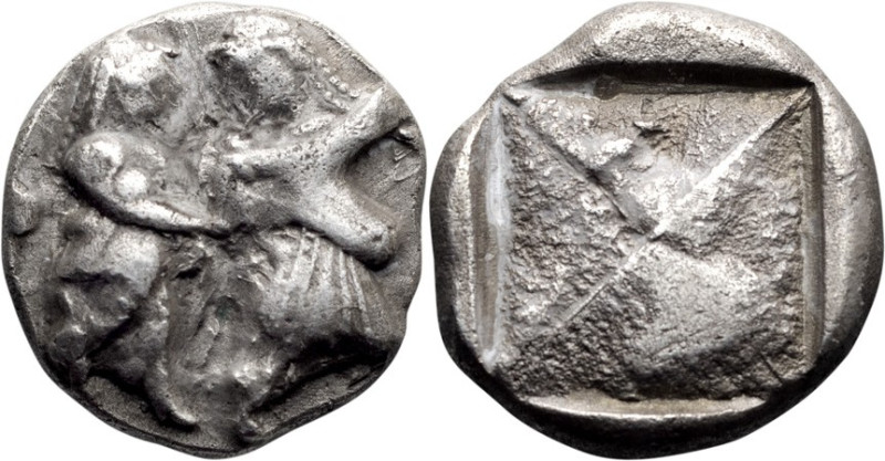 Emathian District, Lete. Stater; Emathian District, Lete; c. 525-480 BC, Stater,...