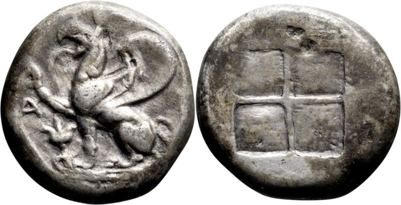 Thrace, Abdera. Tetradrachm; Thrace, Abdera; 480-470 BC, Tetradrachm, 16.98g. We...