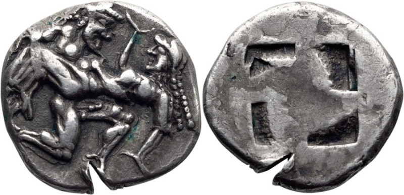 Thrace, Thasos. Stater; Thrace, Thasos; c. 500-480 BC, Stater, 8.82g. BMC-2, Poz...