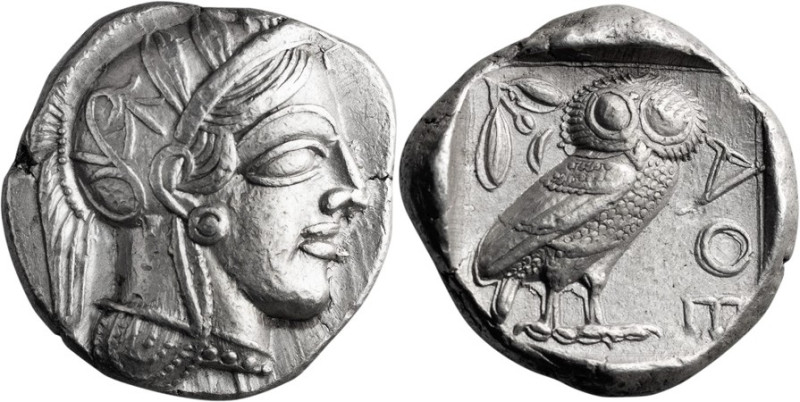 Attica, Athens. Tetradrachm; Attica, Athens; 440 BC, Tetradrachm, 17.20g. Kroll-...