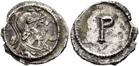 IMPERIO ROMANO. Emisión conmemorativa de la fundación de Constantinopolis. 1/3 silicua. Ceca oriental (c. 330). A/ Busto de Roma a der. R/ P. AE 0,85 ...
