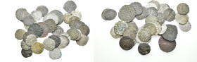 REINOS DE CASTILLA Y LEÓN. Lote de 38 vellones. Juan I (7) y Enrique II (31). De BC- a BC+.

Ex colección R. Cores.