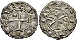 REINOS DE CASTILLA Y LEÓN. ALFONSO VI. Dinero. Punto en el primer cuadrante del anv. VE 1,13 g. 18,26 mm. BMM-3.1. MBC+. 

Ex colección R. Cores.