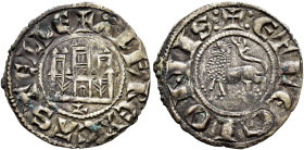 REINOS DE CASTILLA Y LEÓN. ALFONSO X. Dinero. ¿León? Marca de ceca L. VE 1,03 g. 19,33 mm. BMM-344. MBC+. 

Ex colección R. Cores.