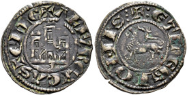 REINOS DE CASTILLA Y LEÓN. ALFONSO X. Dinero. ¿León? Marca de ceca L. VE 1,06 g. 19,79 mm. BMM-344. MBC+. 

Ex colección R. Cores.