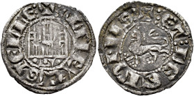 REINOS DE CASTILLA Y LEÓN. ALFONSO X. Dinero. Sevilla. Marca S entre puntos. VE 0,83 g. 19,44 mm. BMM-348.1. MBC. 

Ex colección R. Cores.