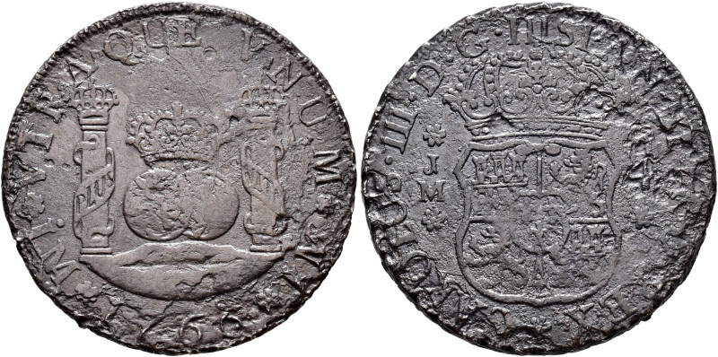 CARLOS III. 4 reales. 1766. Lima. JM. AR 12,61 g. 32,86 mm. VI-697; AC-825. Fuer...