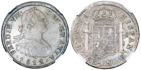 FERNANDO VII. 4 reales. 1812. Santiago. FJ. AR. VI-924; AC-1120. Encapsulada NGC-VF 30. Fina hoja en anv. MBC-/MBC. Muy escasa.

Lote no sujeto a ta...