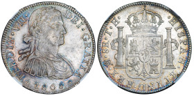 FERNANDO VII. 8 reales. 1808. México. TH. AR. VI-1082; AC-1306. Encapsulada NGC-AU 58. R.B.O. MBC/MBC+. 

Lote no sujeto a tasas de exportación